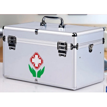 Tragbare multifunktionale Aluminiumlegierung Erste-Hilfe-Box (ohne Medizin)